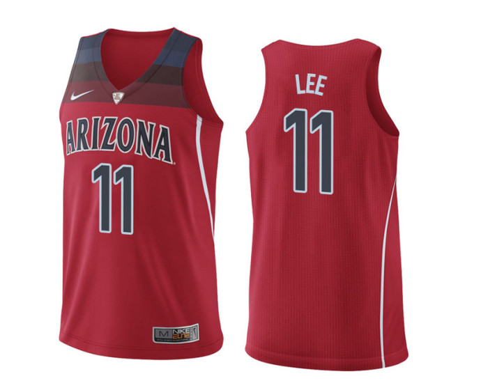 Arizona Wildcats #11 Ira Lee Authentic College Basketball Jersey Red