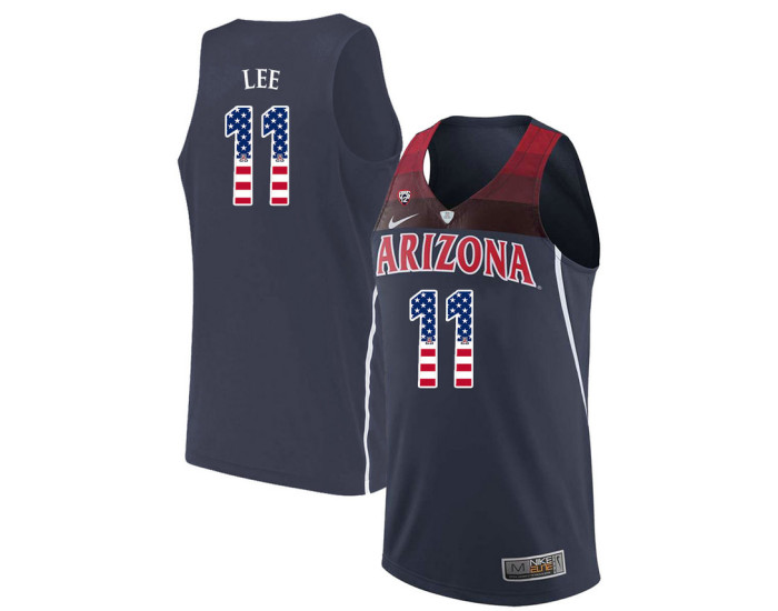 Youth Arizona Wildcats #11 Ira Lee Replica College Basketball Jersey Navy