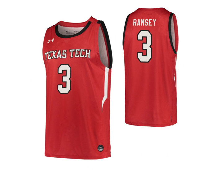 Jahmi'us Ramsey Authentic College Basketball Jersey Red Texas Tech Red Raiders