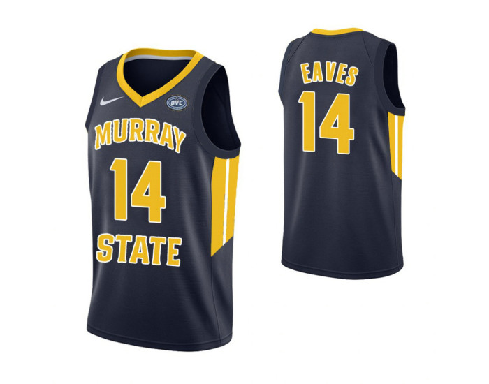 Youth Murray State Racers #14 Jaiveon Eaves Authentic College Basketball Jersey Navy