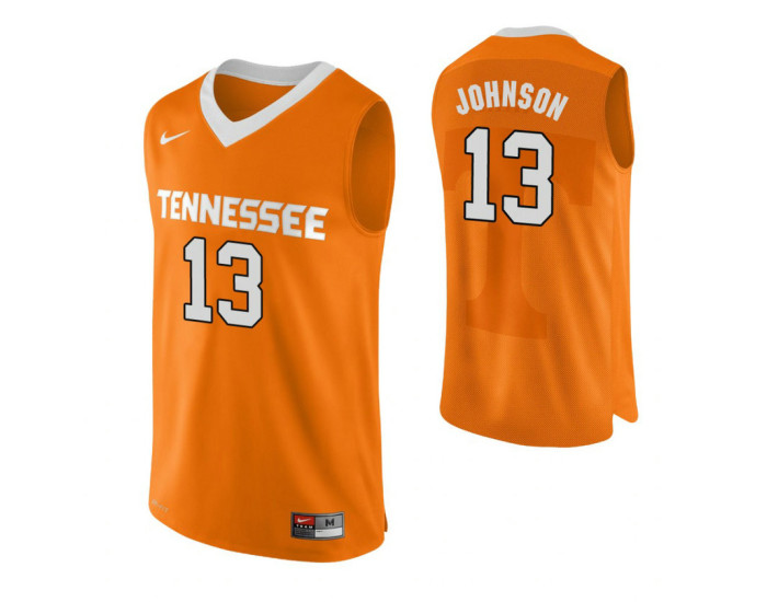 Youth Tennessee Volunteers #13 Jalen Johnson Performace Replica College Basketball Jersey Orange