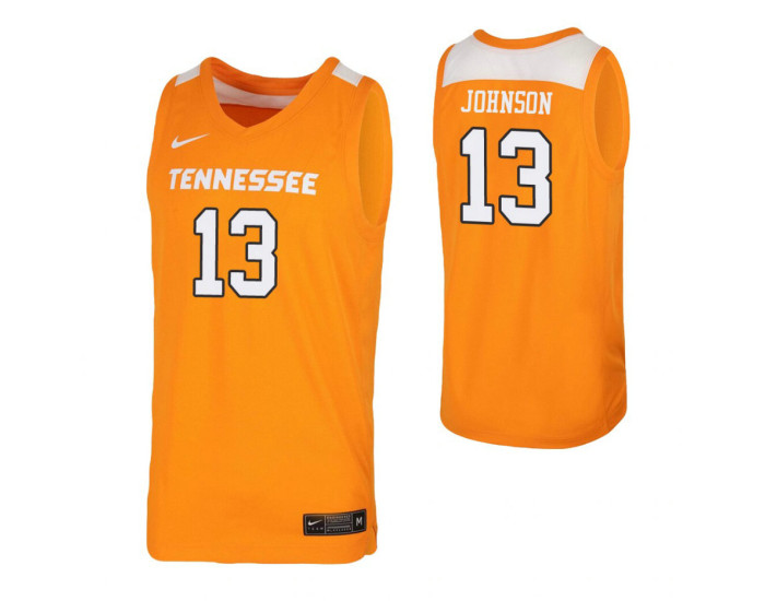 Youth Tennessee Volunteers #13 Jalen Johnson Tennessee Orange Replica College Basketball Jersey