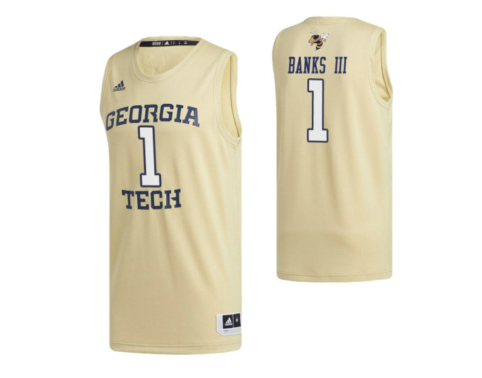 Georgia Tech Yellow Jackets 1 James Banks III Swingman Jersey Gold