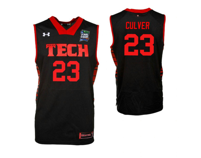 Jarrett Culver Texas Tech Red Raiders Black 2019 Final Four Replica College Basketball Jersey