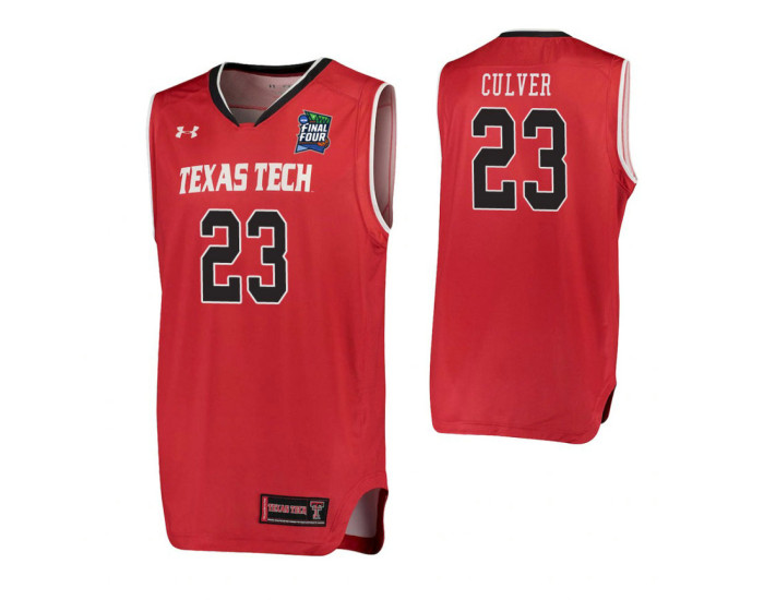 Youth Jarrett Culver Texas Tech Red Raiders Red 2019 Final Four Authentic College Basketball Jersey