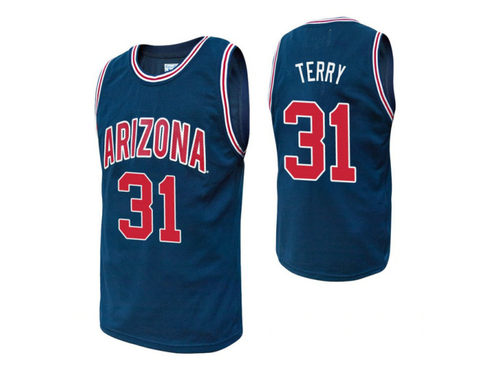 Youth Arizona Wildcats #31 Jason Terry Navy Replica College Basketball Jersey
