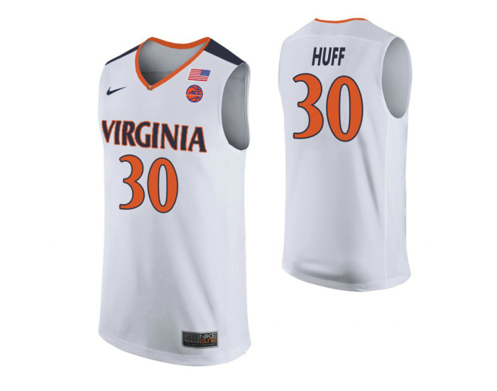 Youth Virginia Cavaliers #30 Jay Huff White Authentic College Basketball Jersey