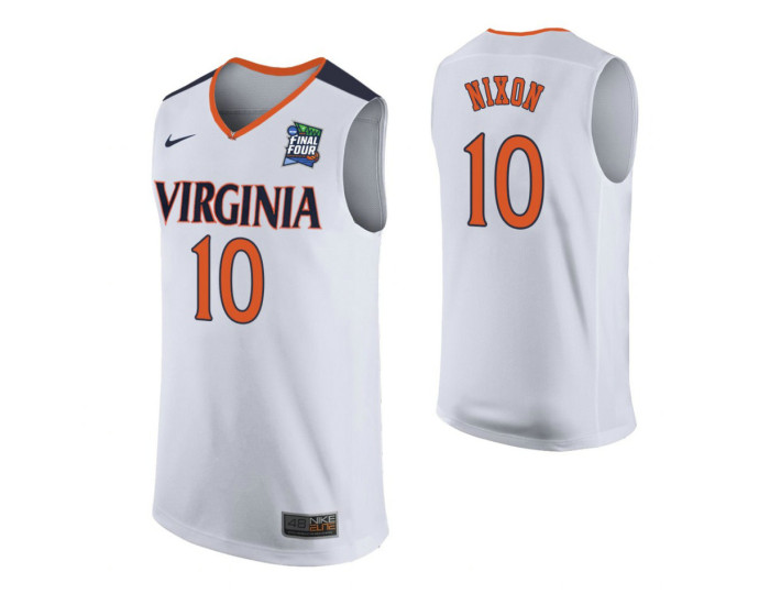 Virginia Cavaliers #10 Jayden Nixon White Replica College Basketball Jersey