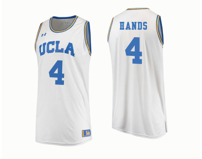 UCLA Bruins #4 Jaylen Hands Replica College Basketball Jersey White