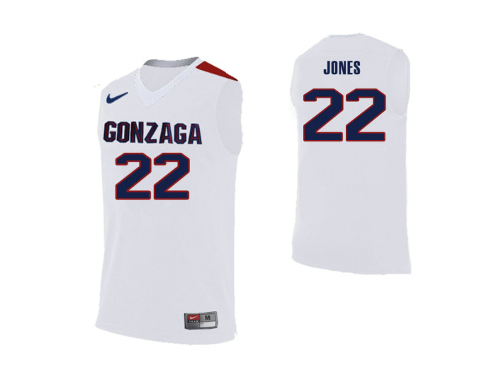 Youth Gonzaga Bulldogs Jeremy Jones Replica College Basketball Jersey White