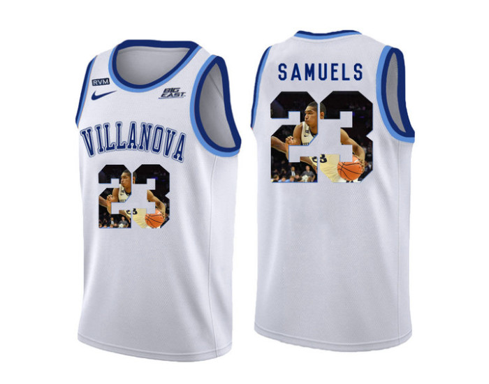 Youth Villanova Wildcats #23 Jermaine Samuels Replica College Basketball Jersey White