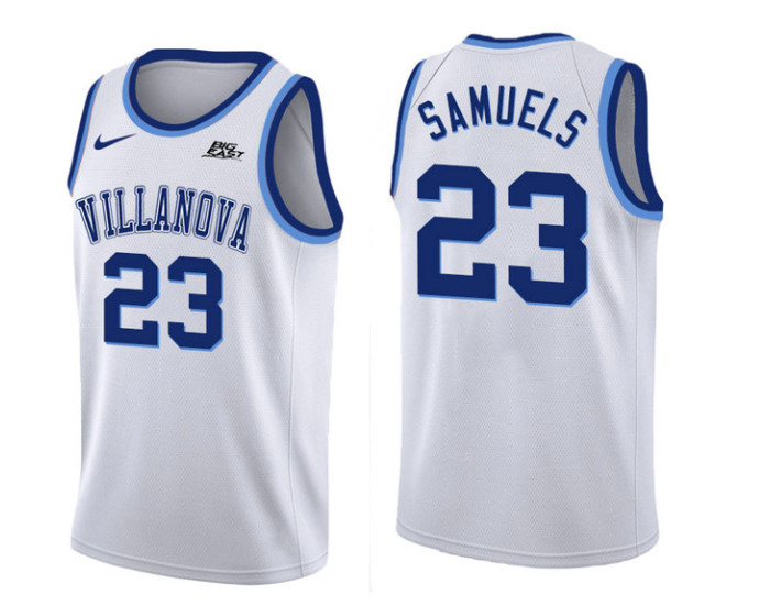 Youth Villanova Wildcats #23 Jermaine Samuels Replica College Basketball Jersey White