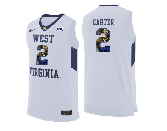 Youth West Virginia Mountaineers #2 Jevon Carter Authentic College Basketball Jersey White