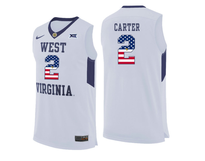 Youth West Virginia Mountaineers #2 Jevon Carter Authentic College Basketball Jersey White