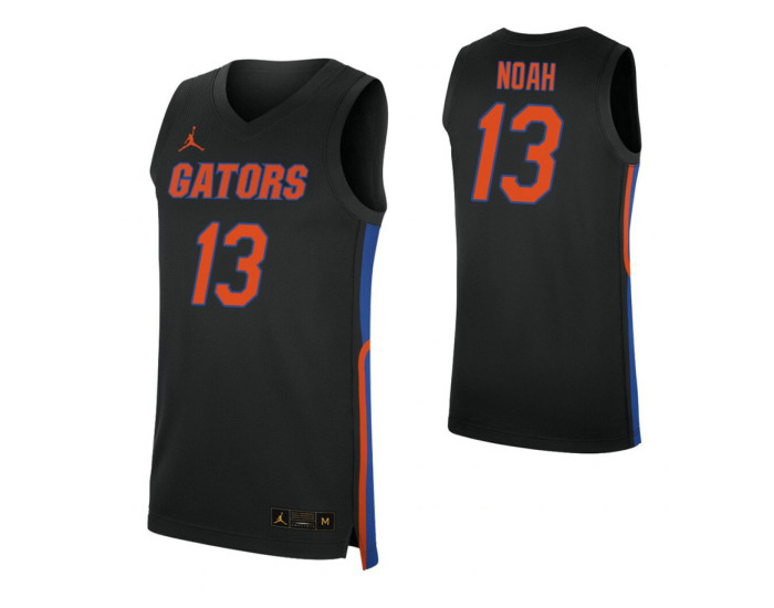 Joakim Noah Authentic College Basketball Jersey Black Florida Gators