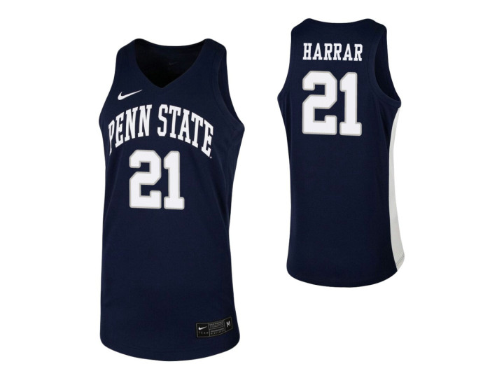 John Harrar Replica College Basketball Jersey Navy Penn State Nittany Lions