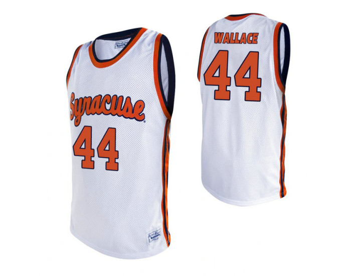 Youth Syracuse Orange #44 John Wallace White Replica College Basketball Jersey