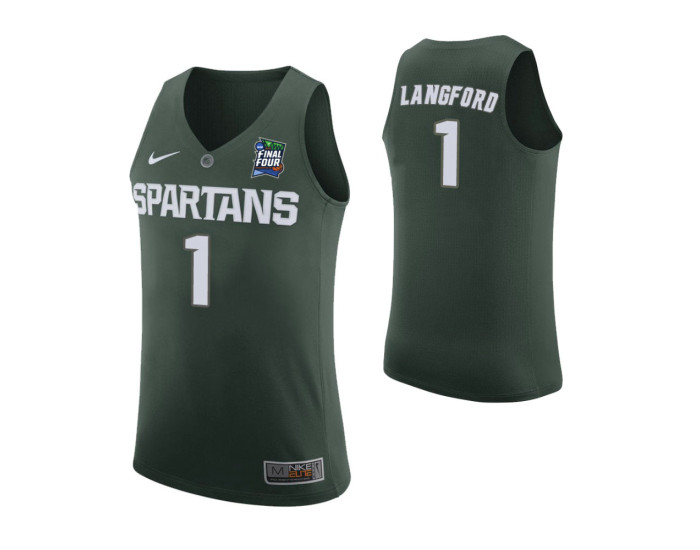 Joshua Langford Michigan State Spartans Green 2019 Final Four Authentic College Basketball Jersey