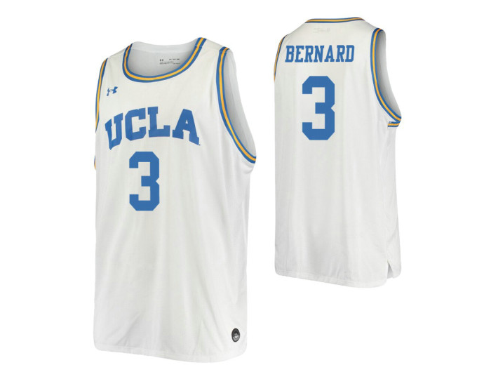 Jules Bernard Replica College Basketball Jersey White UCLA Bruins