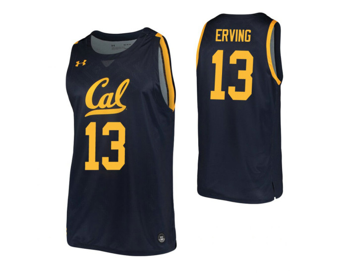 California Golden Bears #13 Jules Erving Navy Authentic College Basketball Jersey