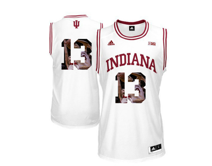 Indiana Hoosiers #13 Juwan Morgan Replica College Basketball Jersey White