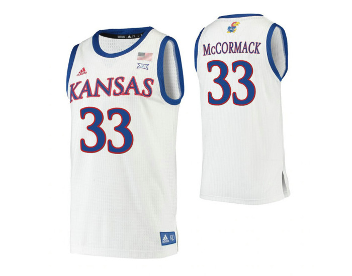 Youth David McCormack Kansas Jayhawks White Authentic College Basketball Jersey