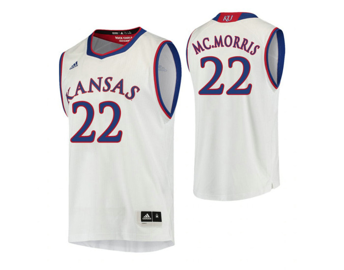 Youth Kansas Jayhawks #22 Marcus Morris Sr. Authentic College Basketball Jersey White