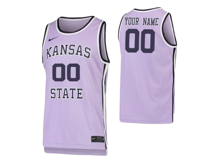 Kansas State Wildcats Replica Custom Jersey Purple