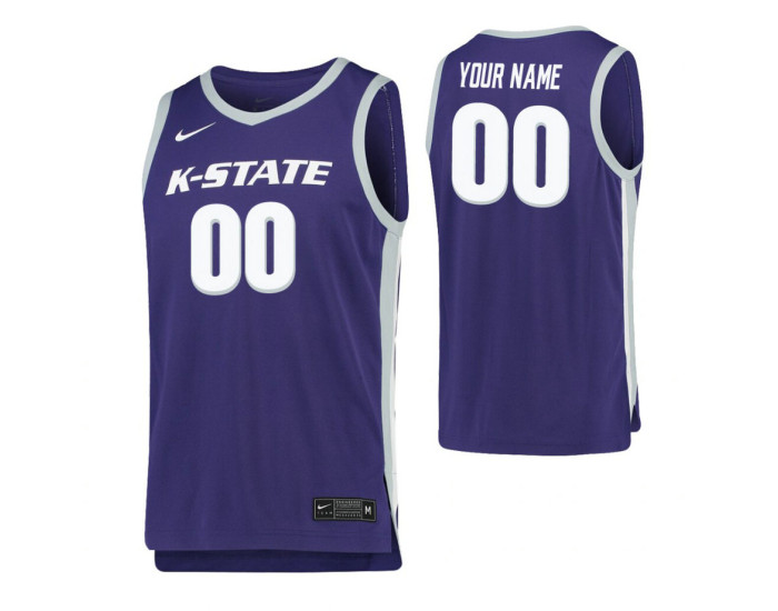 Kansas State Wildcats Replica Custom Jersey Purple
