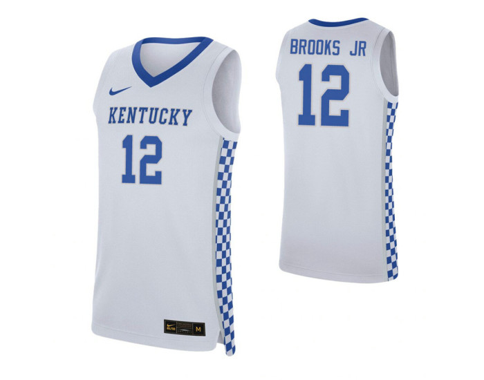 Youth Keion Brooks Jr. Kentucky Wildcats White Authentic College Basketball Jersey