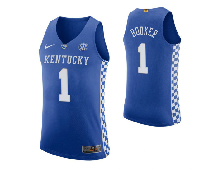 Devin Booker Kentucky Wildcats Royal Authentic College Basketball Jersey
