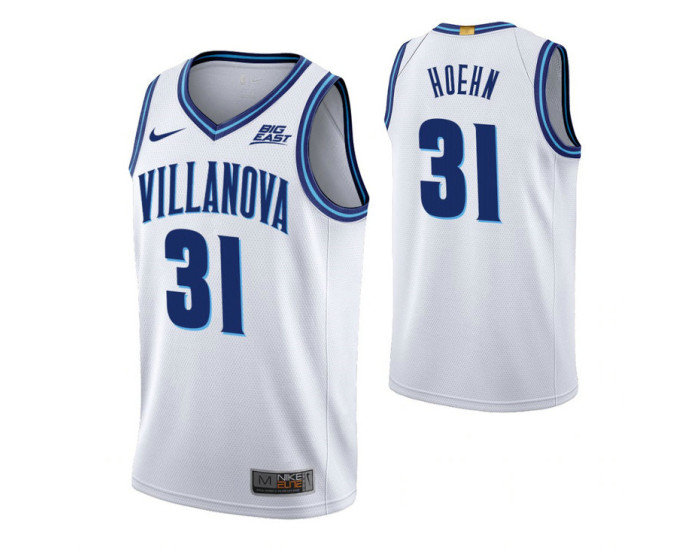 Villanova Wildcats Kevin Hoehn White Home Replica College Basketball Jersey