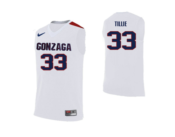 Youth Gonzaga Bulldogs Killian Tillie Replica College Basketball Jersey White