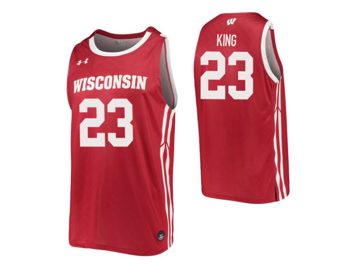 Kobe King Replica College Basketball Jersey Red Wisconsin Badgers