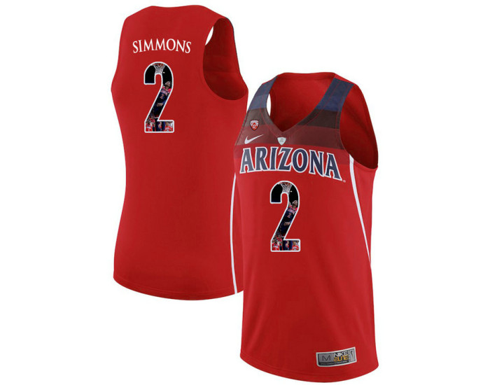 Youth Arizona Wildcats #2 Kobi Simmons Authentic College Basketball Jersey Red