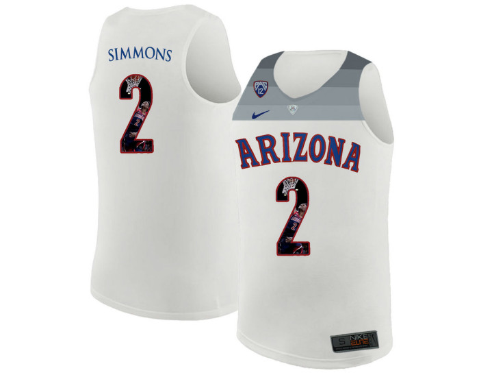Youth Arizona Wildcats #2 Kobi Simmons Authentic College Basketball Jersey White
