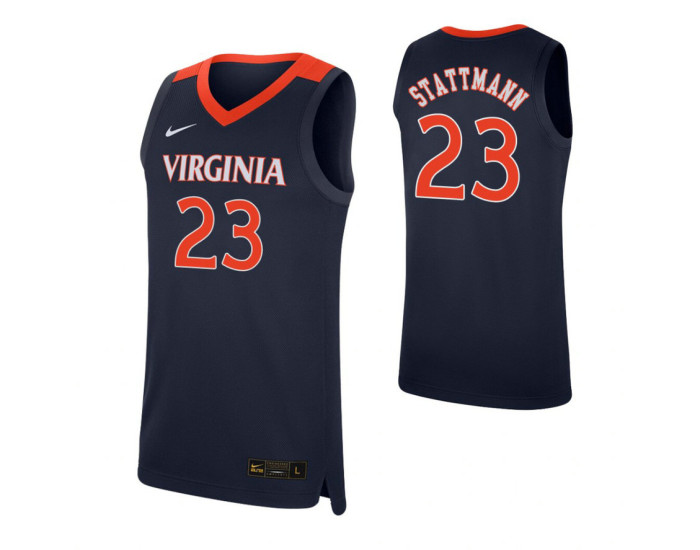 Youth Virginia Cavaliers #23 Kody Stattmann Navy Authentic College Basketball Jersey