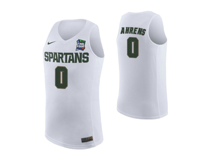 Kyle Ahrens Michigan State Spartans White 2019 Final Four Replica College Basketball Jersey