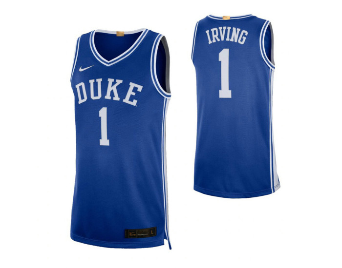 Duke Blue Devils #1 Kyrie Irving Royal Authentic College Basketball Jersey