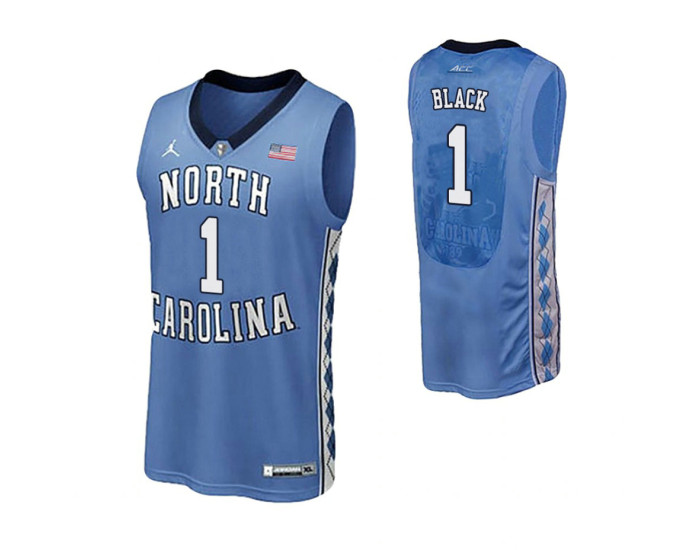 North Carolina Tar Heels #1 Leaky Black Performace Replica College Basketball Jersey Royal