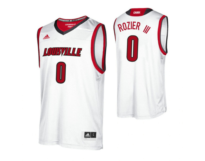 Louisville Cardinals #0 Terry Rozier III Replica College Basketball Jersey White