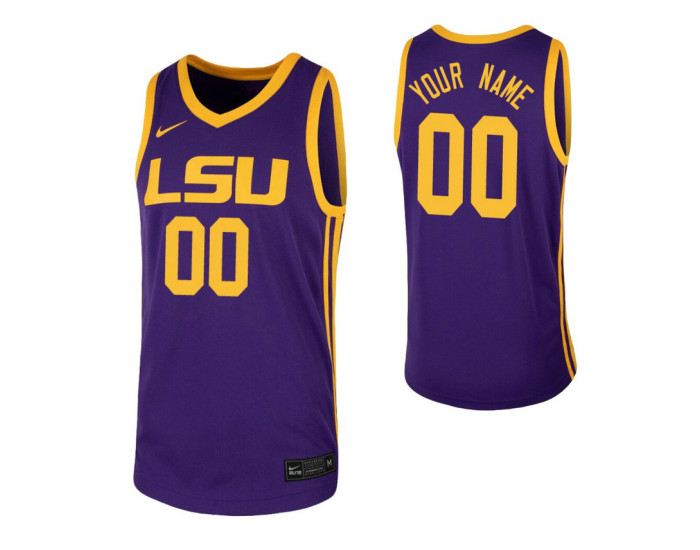 LSU Tigers Replica Custom Jersey Purple
