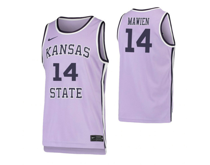 Makol Mawien Kansas State Wildcats Purple Replica College Basketball Jersey