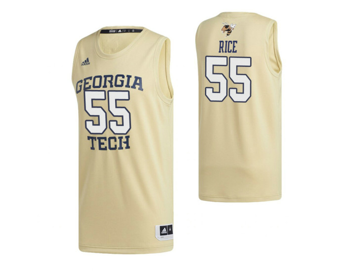 Georgia Tech Yellow Jackets 55 Malachi Rice Swingman Jersey Gold