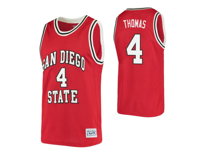 Youth San Diego State Aztecs 4 Malcolm Thomas Alumni Replica College Basketball Jersey Red