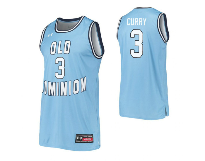 Youth Malik Curry Replica College Basketball Jersey Blue Old Dominion Monarchs