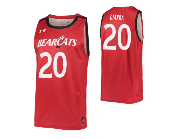 Cincinnati Bearcats #20 Mamoudou Diarra Red Authentic College Basketball Jersey