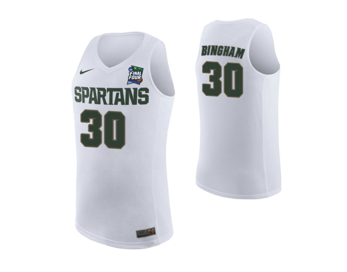 Marcus Bingham Jr. Michigan State Spartans White 2019 Final Four Authentic College Basketball Jersey