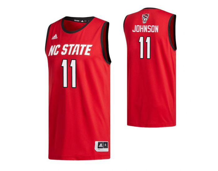 NC State Wolfpack #11 Markell Johnson Red Replica College Basketball Jersey