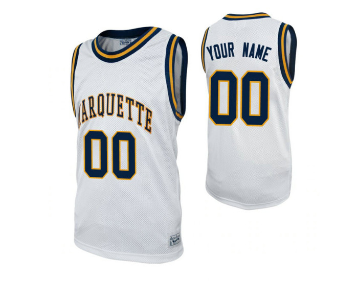 Marquette Golden Eagles Custom College Basketball Alumni Jersey White
